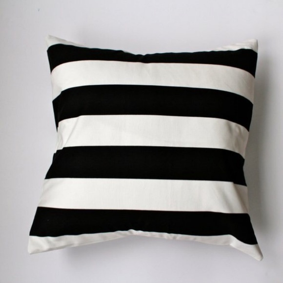 Ikea Accents Black White Striped Throw Pillow Poshmark